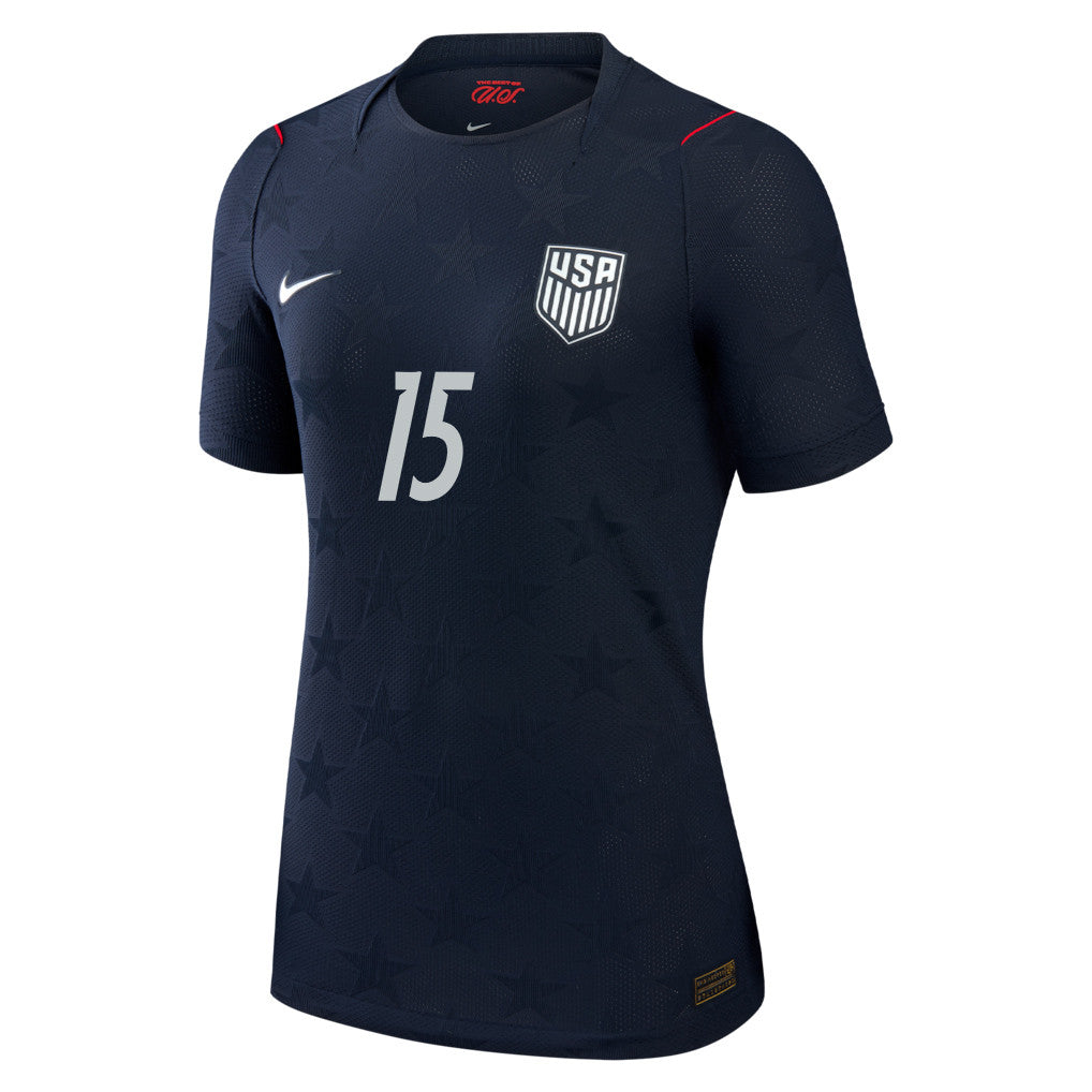 Auston Trusty 15 USMNT 2026 Women's Away Match Jersey - Black