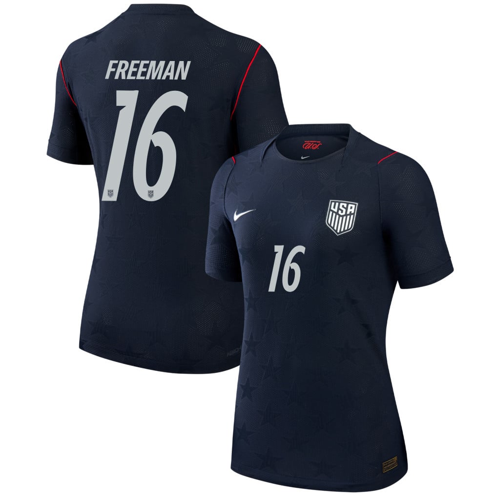 Alex Freeman 16 USMNT 2026 Women's Away Match Jersey - Black