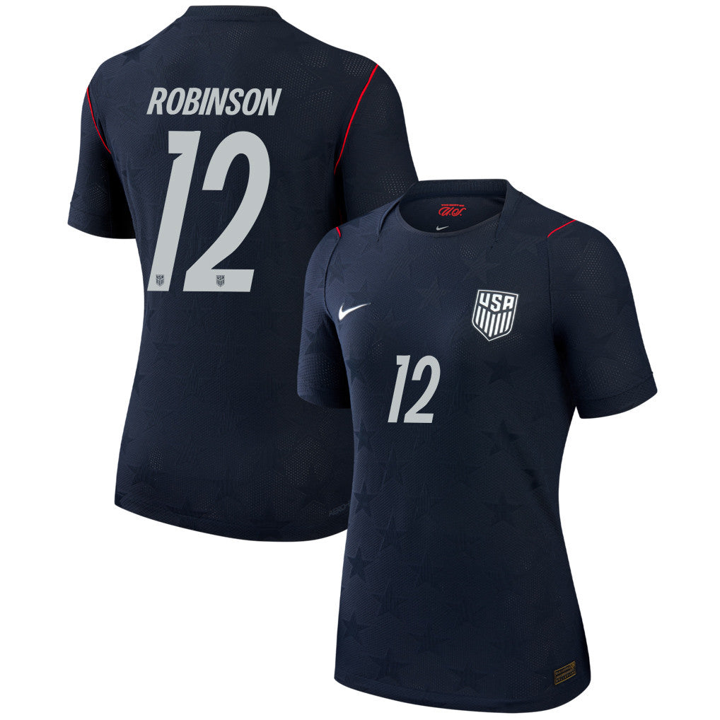 Miles Robinson 12 USMNT 2026 Women's Away Match Jersey - Black