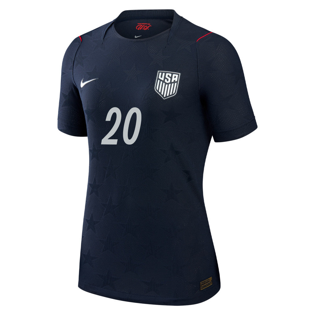 Folarin Balogun 20 USMNT 2026 Women's Away Match Jersey - Black
