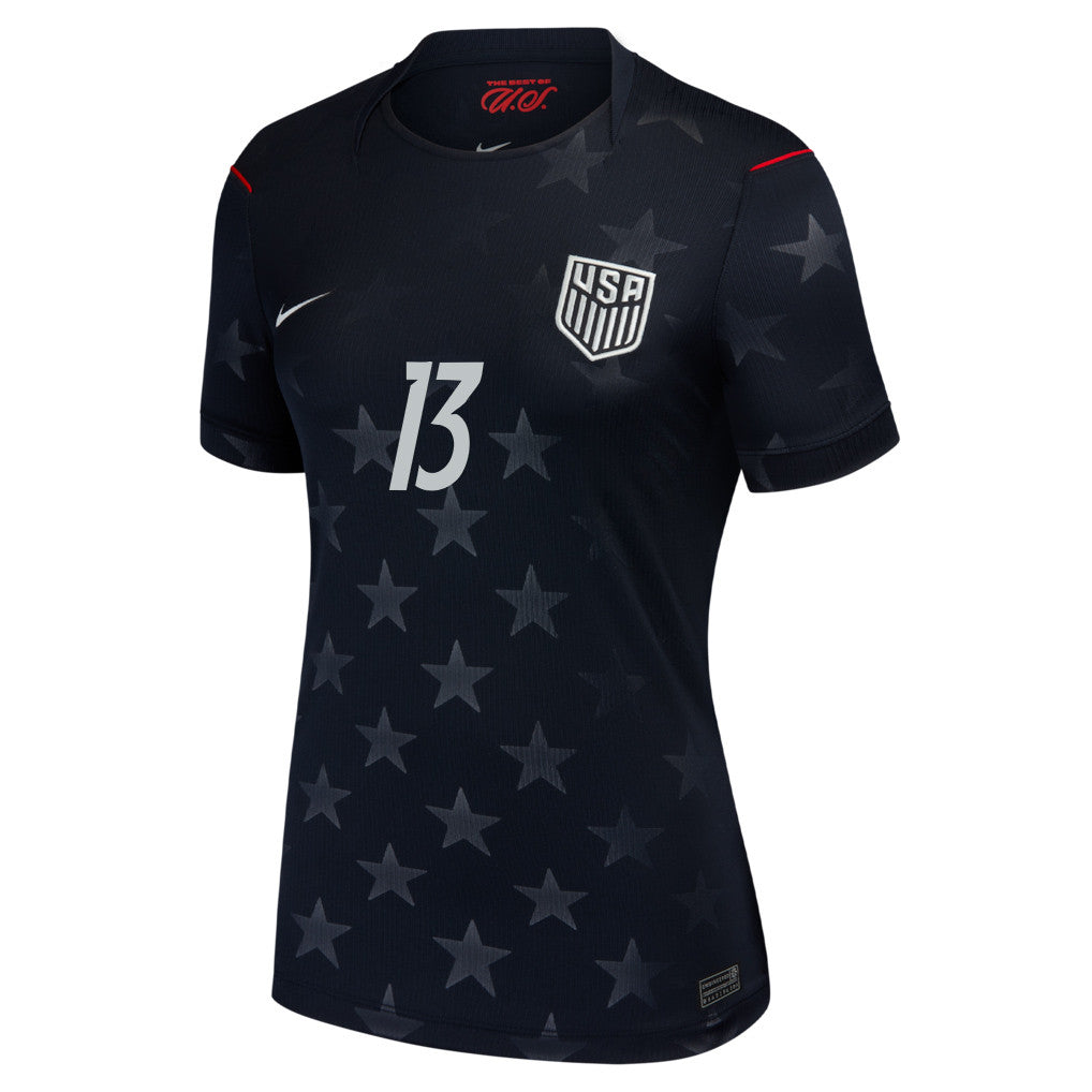 Tim Ream 13 USMNT 2026 Women's Away Stadium Game Jersey - Black