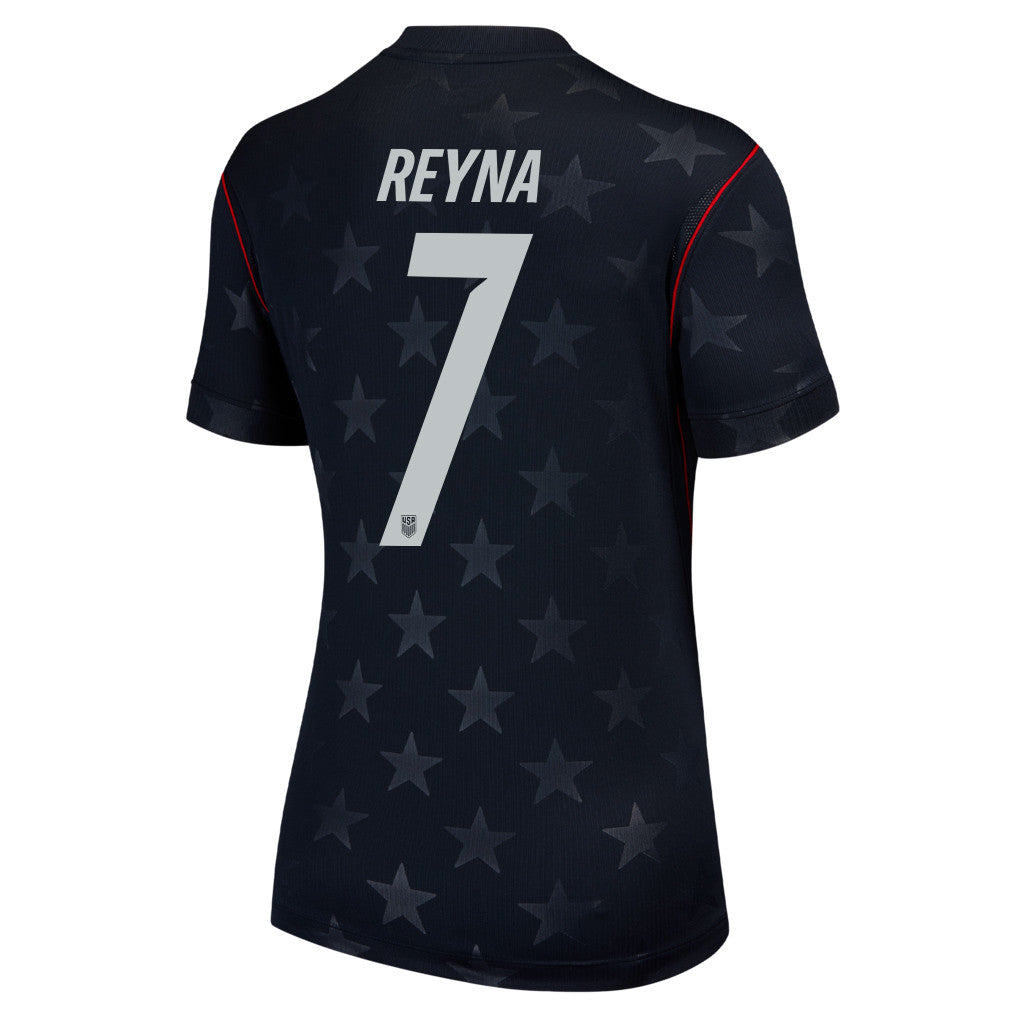 Giovanni Reyna 7 USMNT 2026 Women's Away Stadium Game Jersey - Black