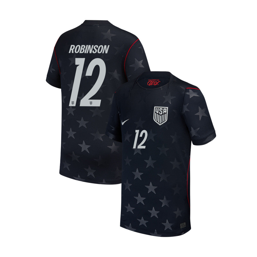 Miles Robinson 12 USMNT Youth 2026 Away Stadium Jersey - Blue