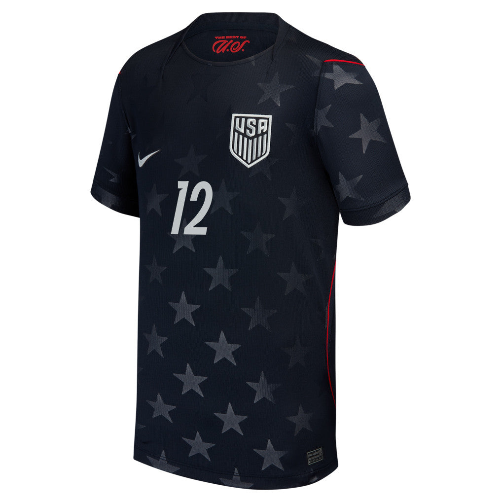 Miles Robinson 12 USMNT Youth 2026 Away Stadium Jersey - Blue
