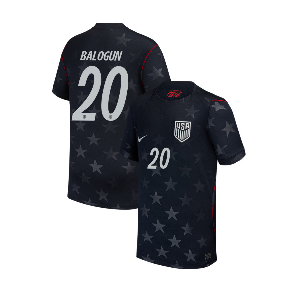 Folarin Balogun 20 USMNT Youth 2026 Away Stadium Jersey - Blue
