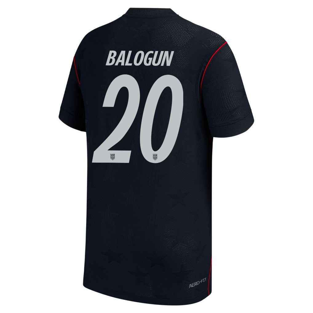 Folarin Balogun 20 USMNT Youth 2026 Away Match Jersey - Blue