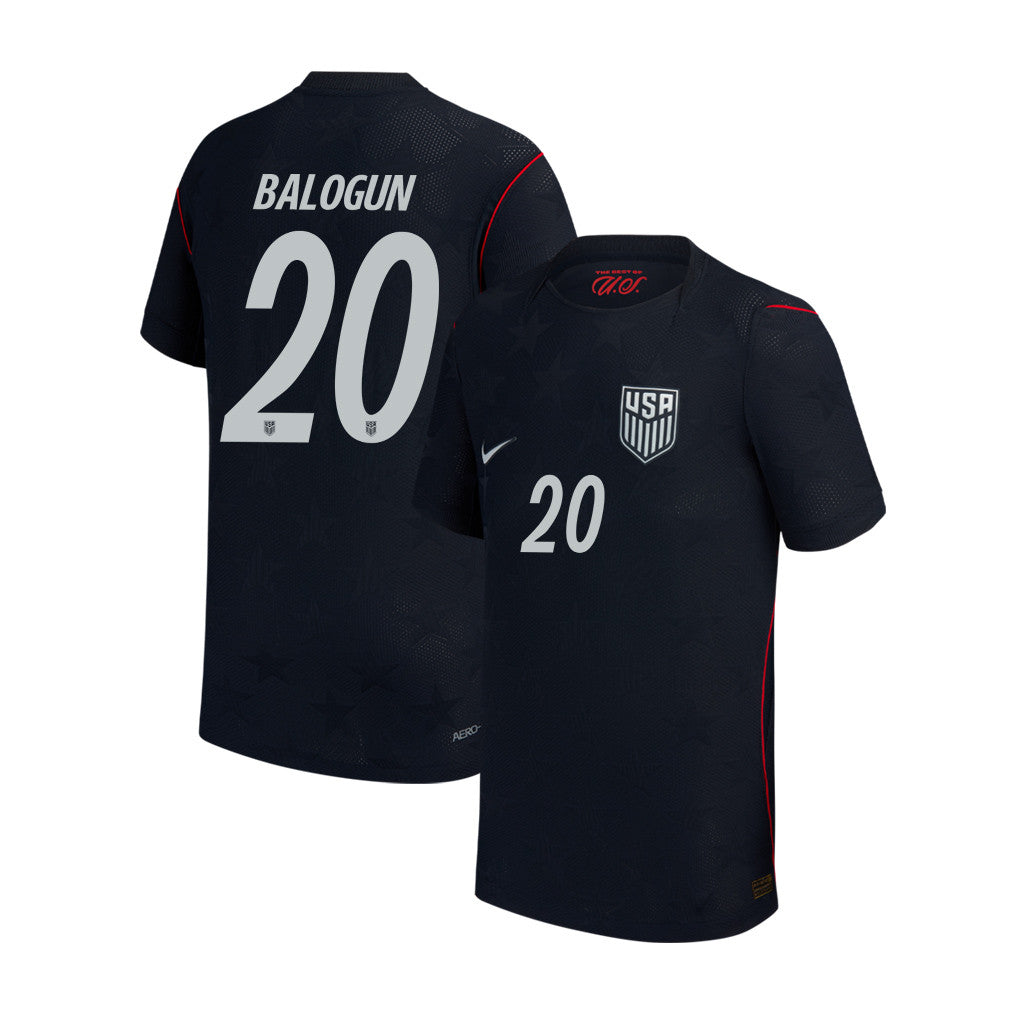 Folarin Balogun 20 USMNT Youth 2026 Away Match Jersey - Blue