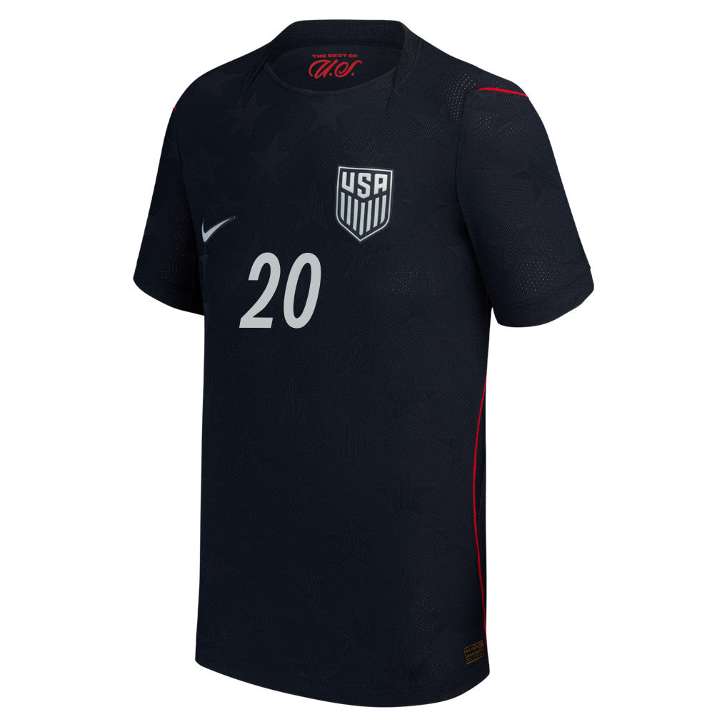 Folarin Balogun 20 USMNT Youth 2026 Away Match Jersey - Blue