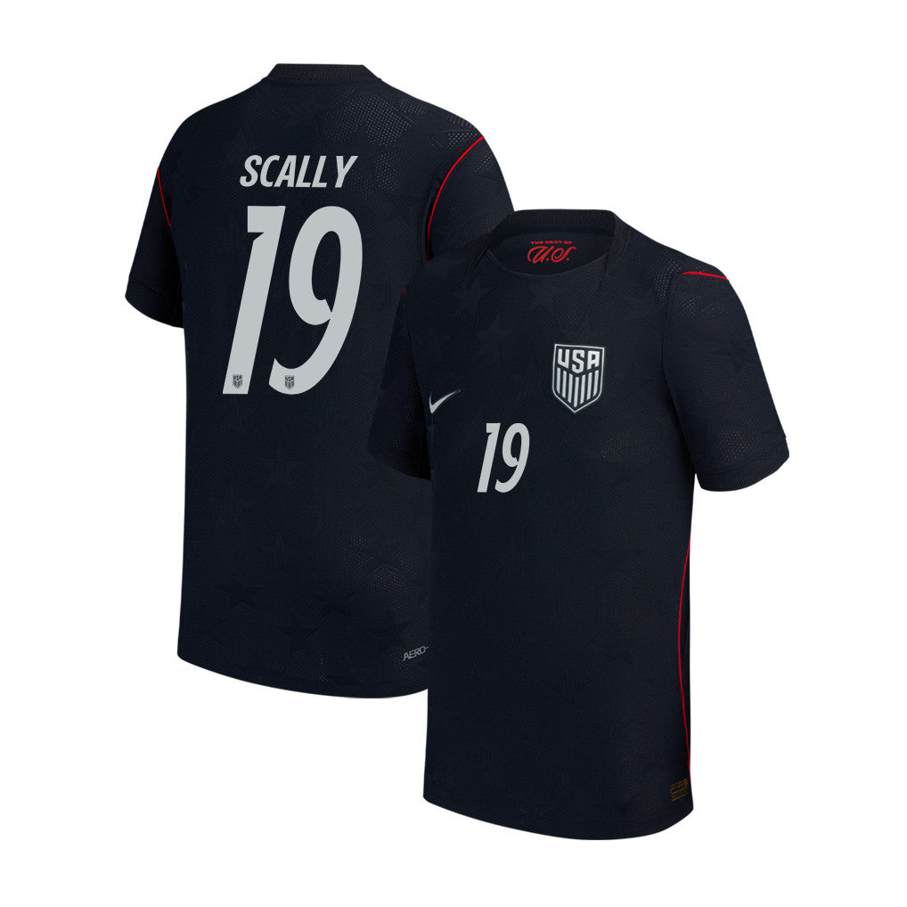 Joe Scally 19 USMNT Youth 2026 Away Match Jersey - Blue