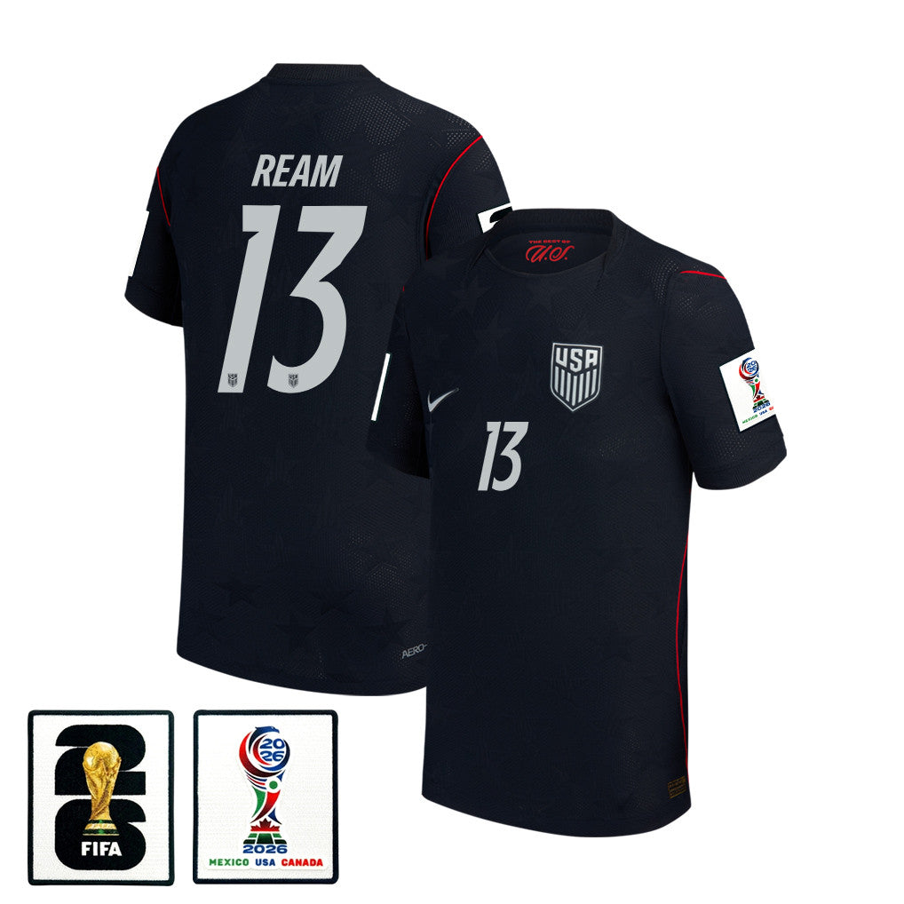 Tim Ream 13 USMNT Youth 2026 Away Match Jersey - Blue