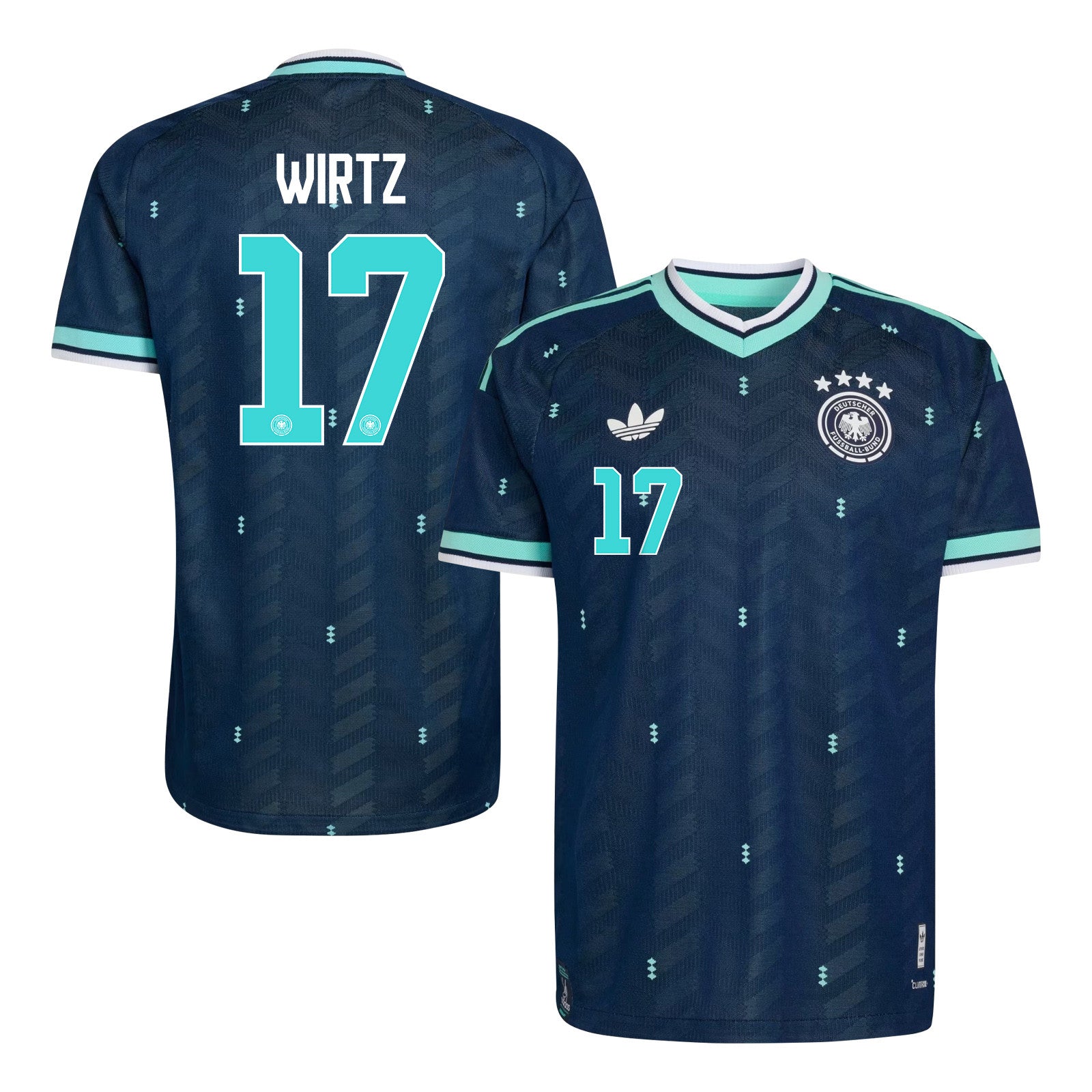 Florian Wirtz 17 Germany National Team 2026 Away Jersey - Navy, Men