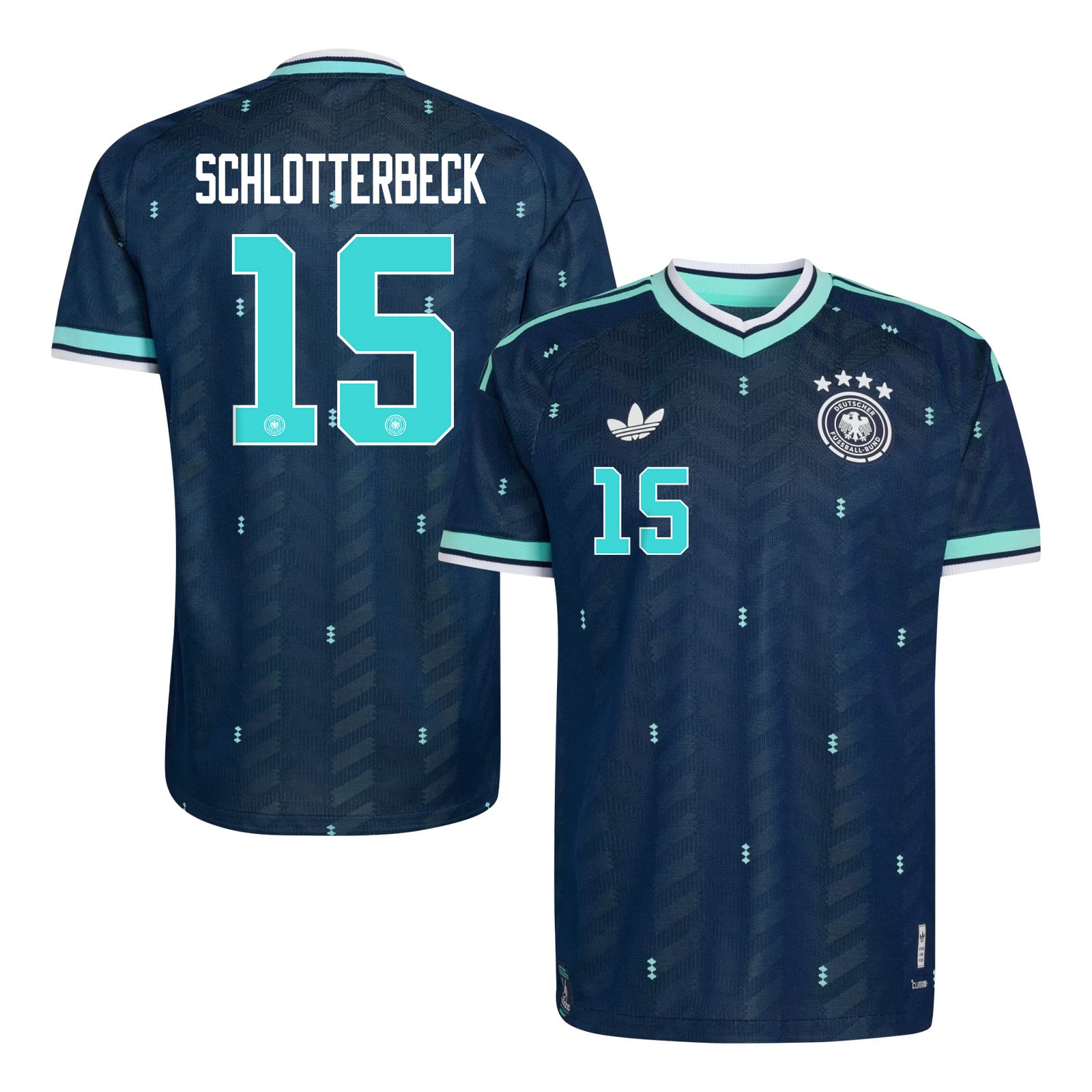 Nico Schlotterbeck 15 Germany National Team 2026 Away Jersey - Navy, Men
