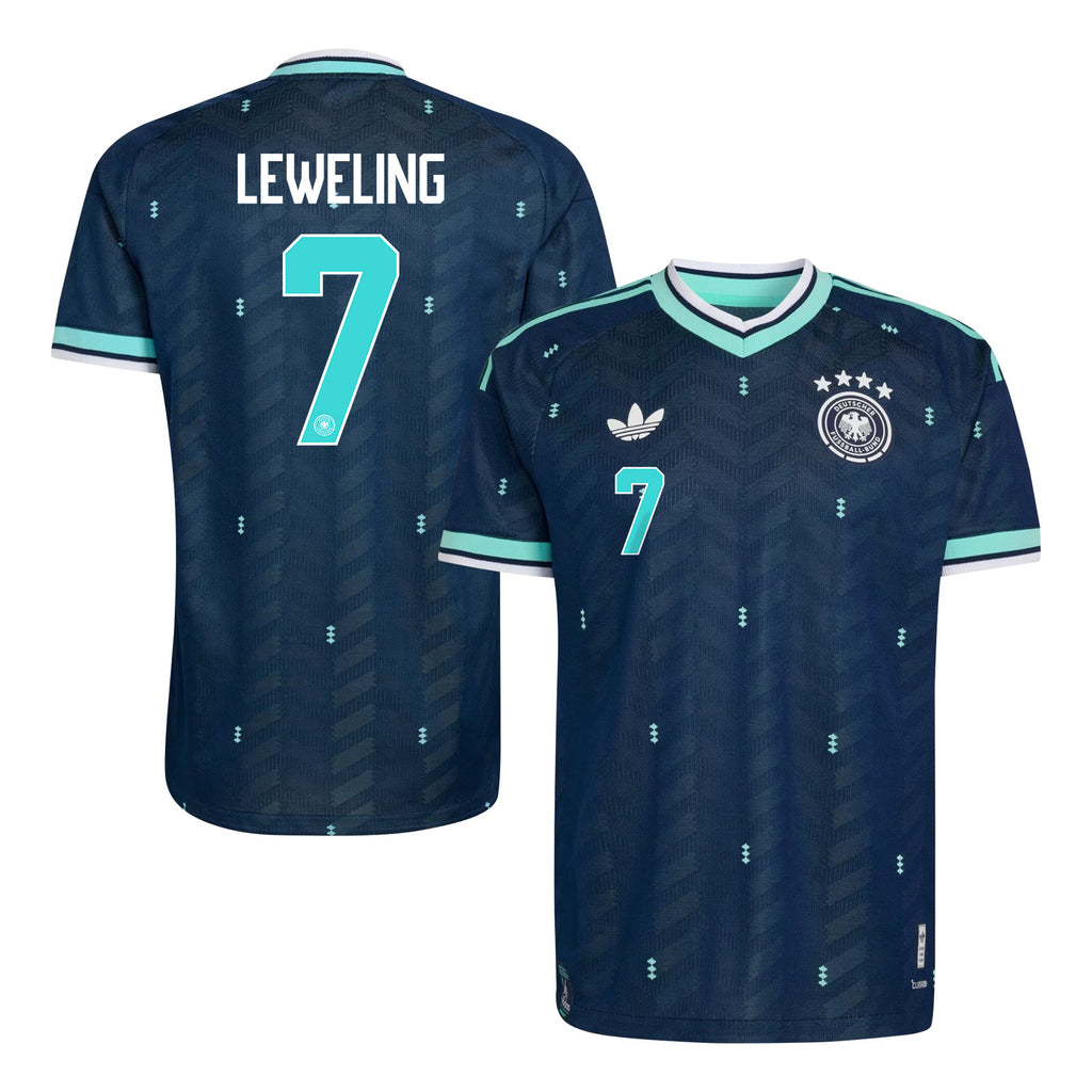 Jamie Leweling 7 Germany National Team 2026 Away Jersey - Navy, Men