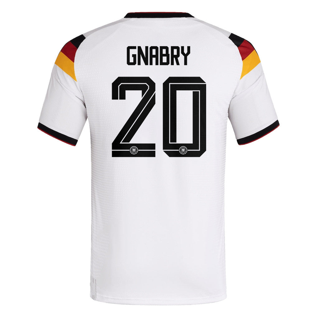 Serge Gnabry 20 Germany National Team 2026 x World Cup Patch Home Jersey - White, Men