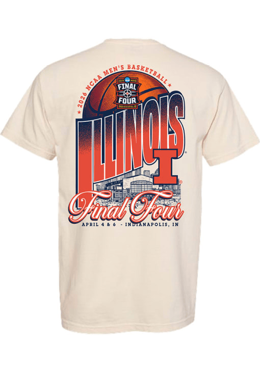 Illinois Fighting Illini 2026 Men's Basketball Final Four Bound Stadium T-Shirt - Natural