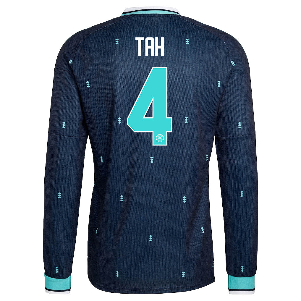Jonathan Tah 4 Germany National Team 2026 Away Long Sleeve Jersey - Navy