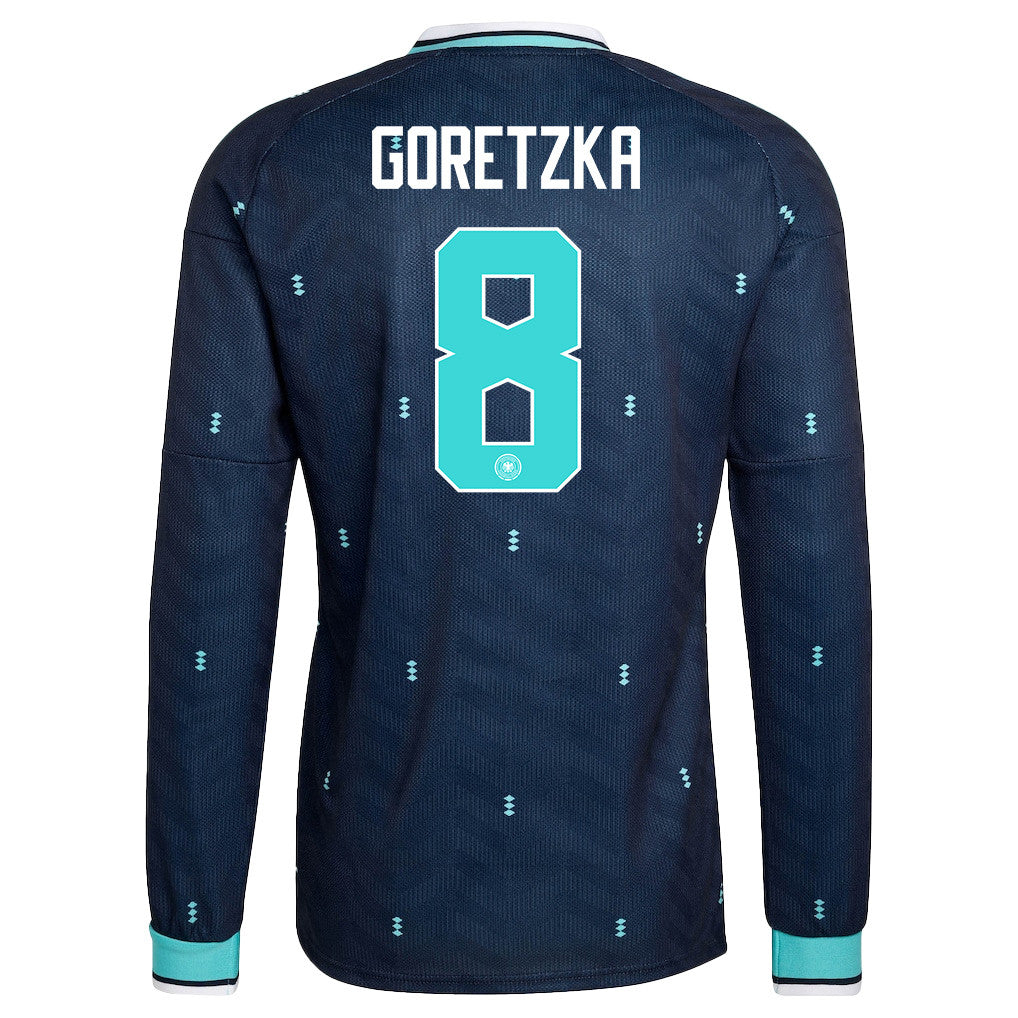 Leon Goretzka 8 Germany National Team 2026 Away Long Sleeve Jersey - Navy