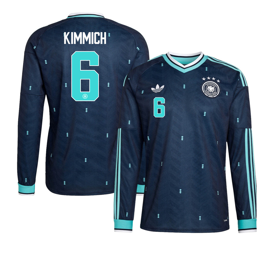 Joshua Kimmich 6 Germany National Team 2026 Away Long Sleeve Jersey - Navy