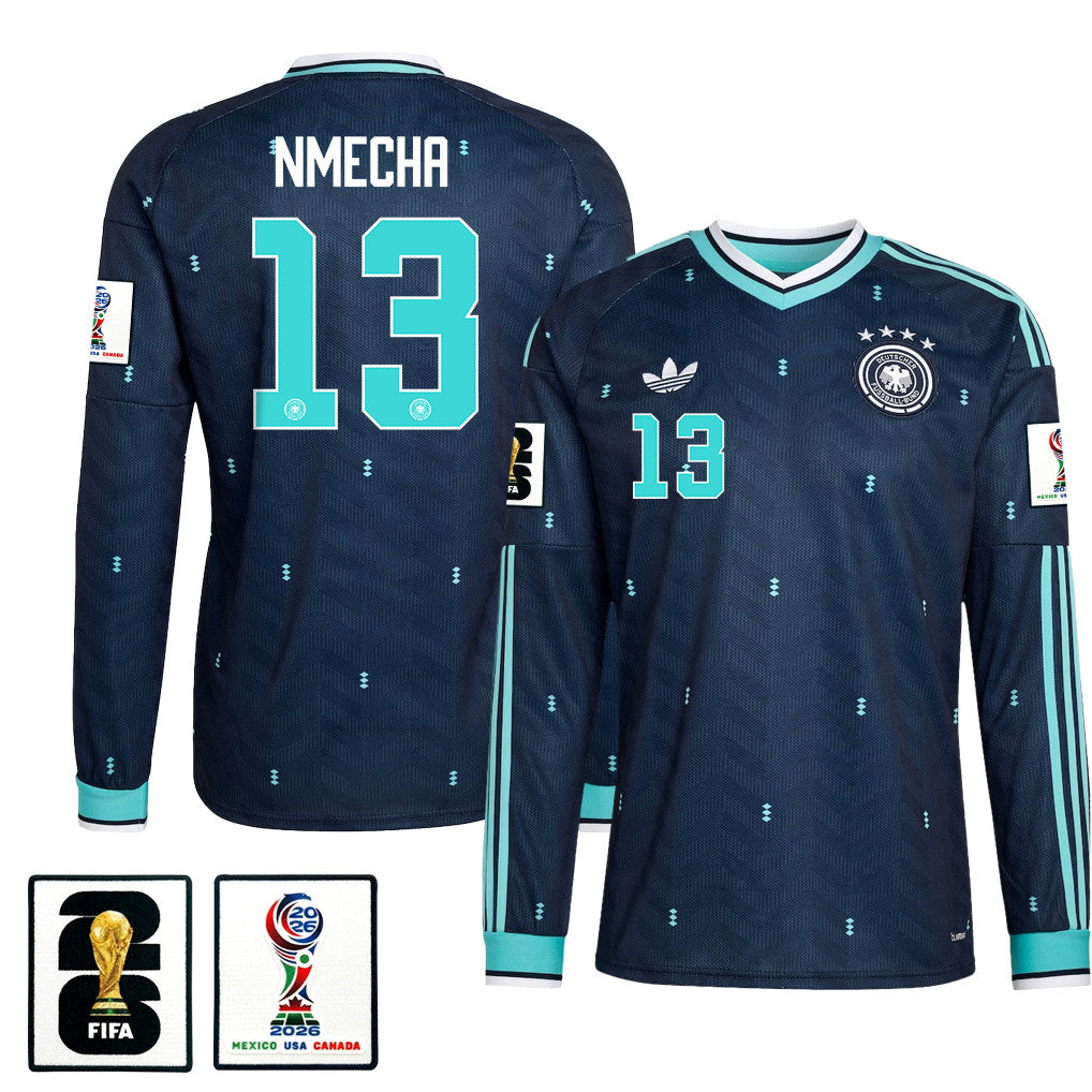 Felix Nmecha 13 Germany National Team 2026 Away Long Sleeve Jersey - Navy