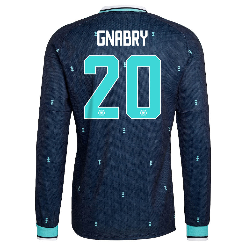 Serge Gnabry 20 Germany National Team 2026 Away Long Sleeve Jersey - Navy