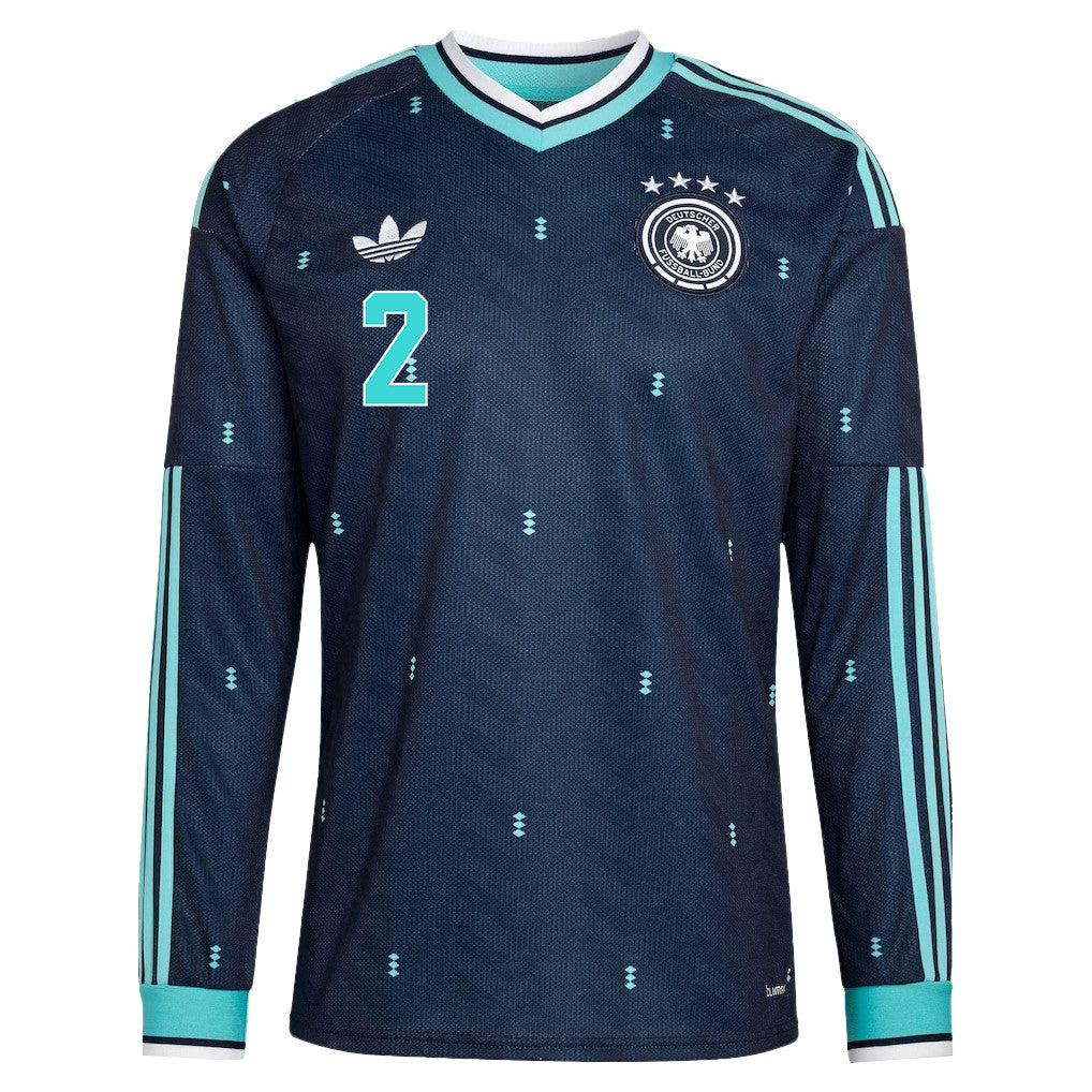 Antonio Rüdiger 2 Germany National Team 2026 Away Long Sleeve Jersey - Navy