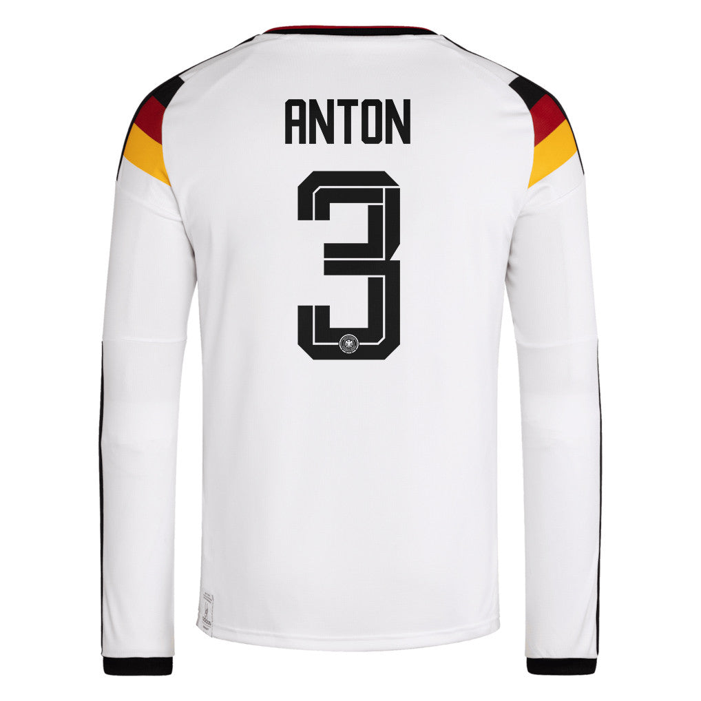 Waldemar Anton 3 Germany National Team 2026 Home Long Sleeve Jersey - White