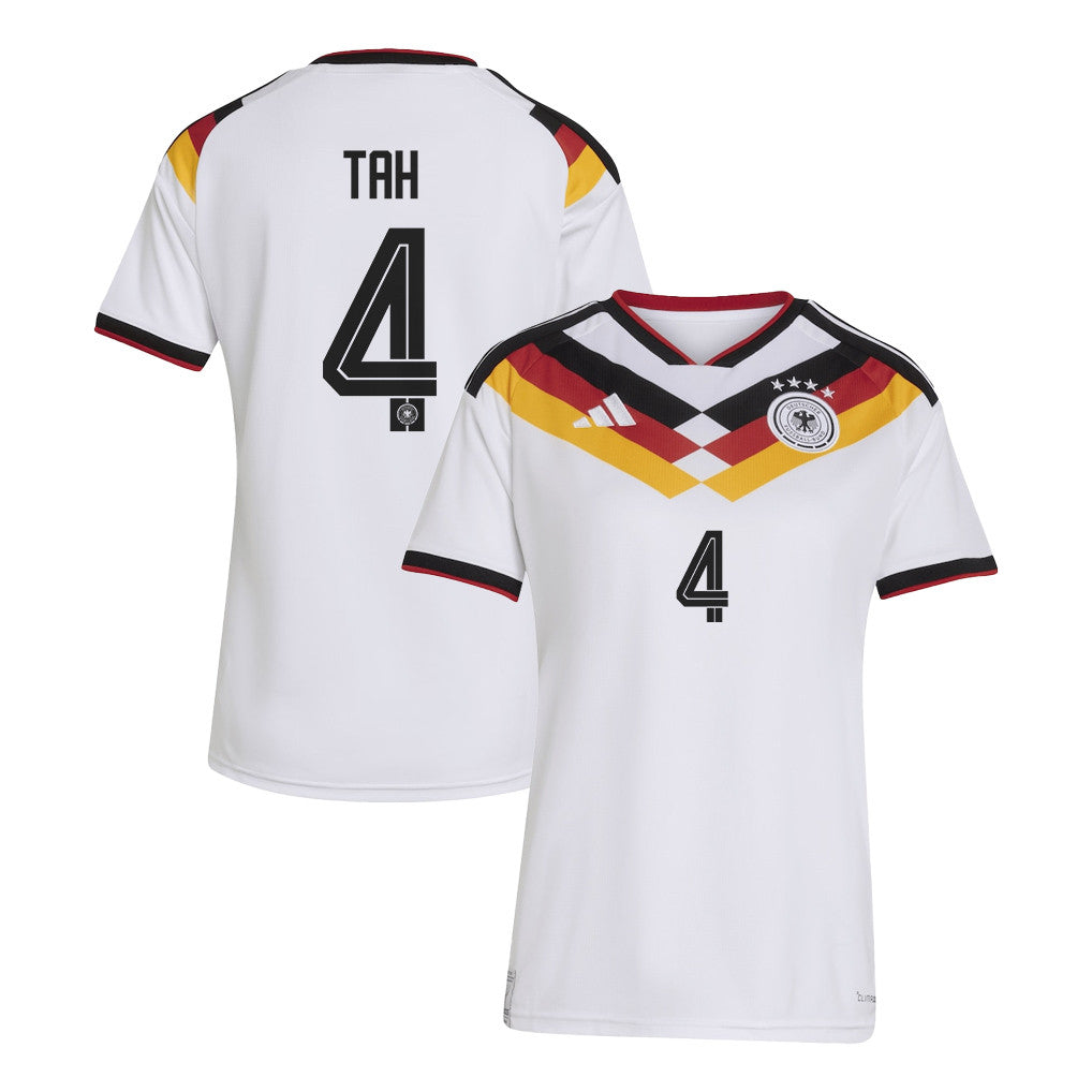 Jonathan Tah 4 Women's Germany National Team 2026 Home Jersey - White