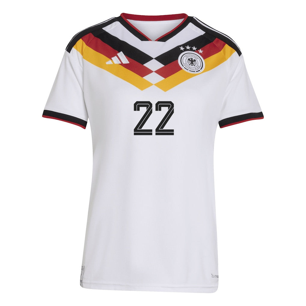 David Raum 22 Women's Germany National Team 2026 Home Jersey - White