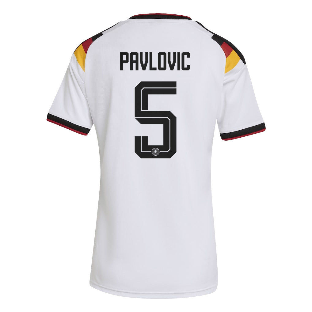 Aleksandar Pavlovic 5 Women's Germany National Team 2026 Home Jersey - White