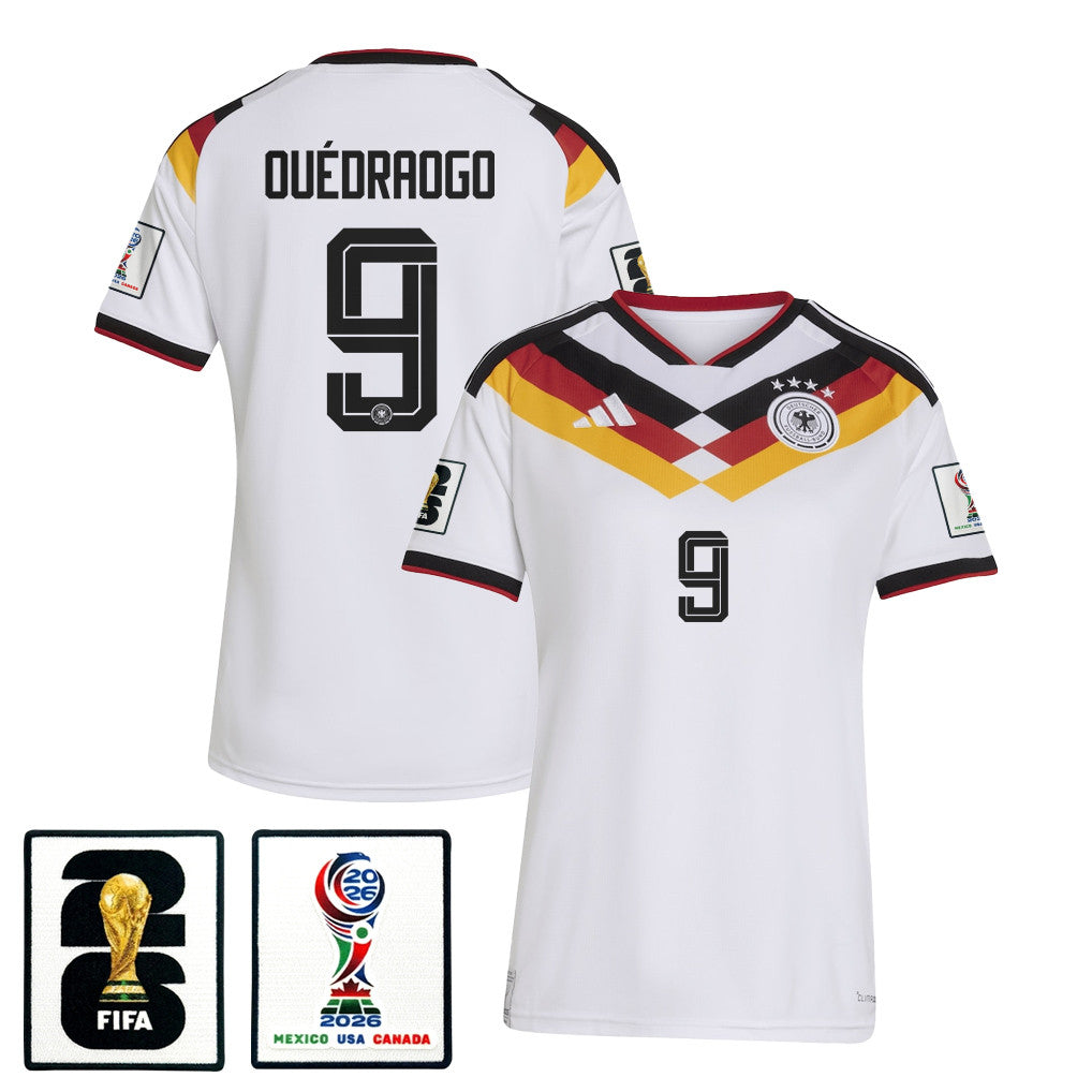 Assan Ouédraogo 9 Women's Germany National Team 2026 Home Jersey - White