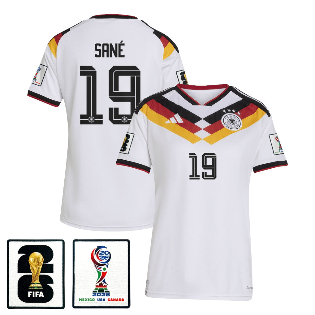 Leroy Sané 19 Women's Germany National Team 2026 Home Jersey - White