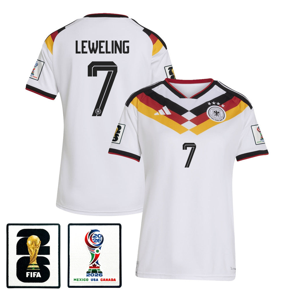 Jamie Leweling 7 Women's Germany National Team 2026 Home Jersey - White