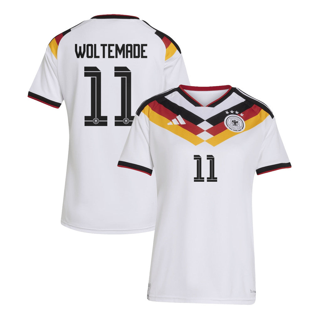 Nick Woltemade 11 Women's Germany National Team 2026 Home Jersey - White