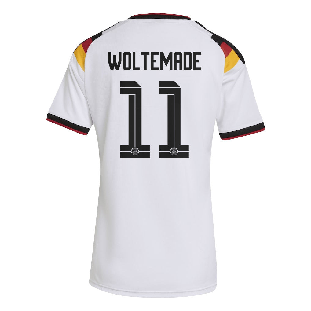 Nick Woltemade 11 Women's Germany National Team 2026 Home Jersey - White
