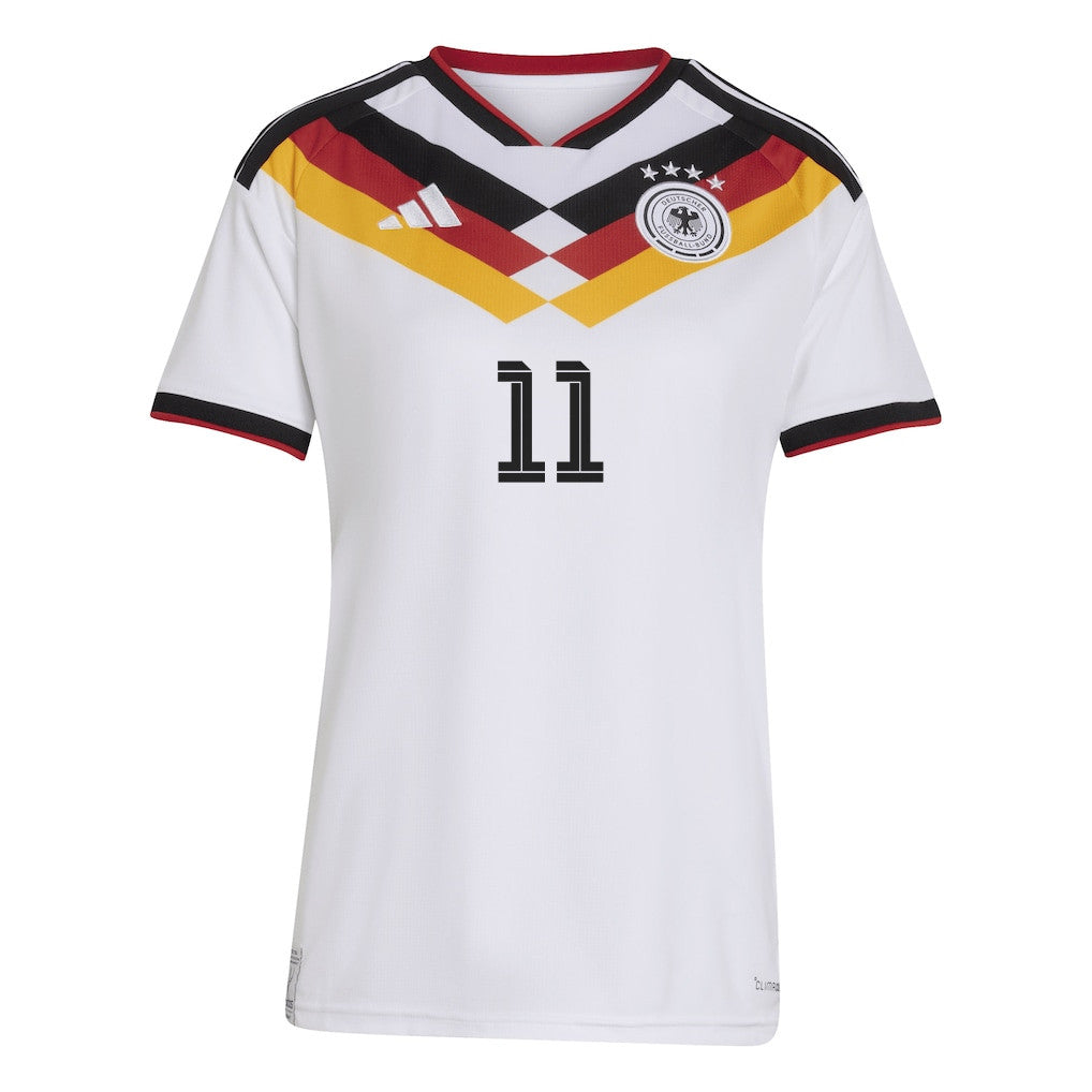 Nick Woltemade 11 Women's Germany National Team 2026 Home Jersey - White