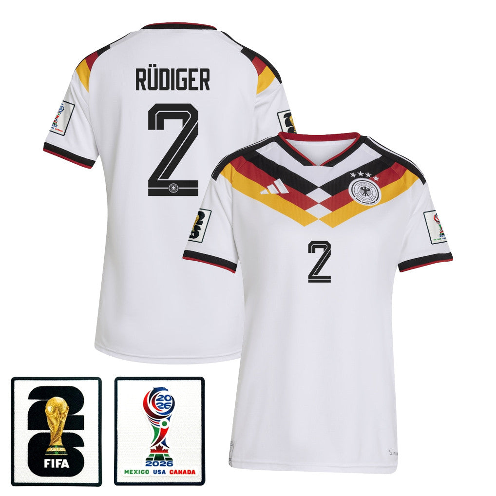 Antonio Rüdiger 2 Women's Germany National Team 2026 Home Jersey - White