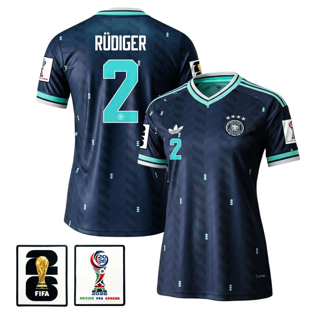 Antonio Rüdiger 2 Women's Germany National Team 2026 Away Jersey - Navy