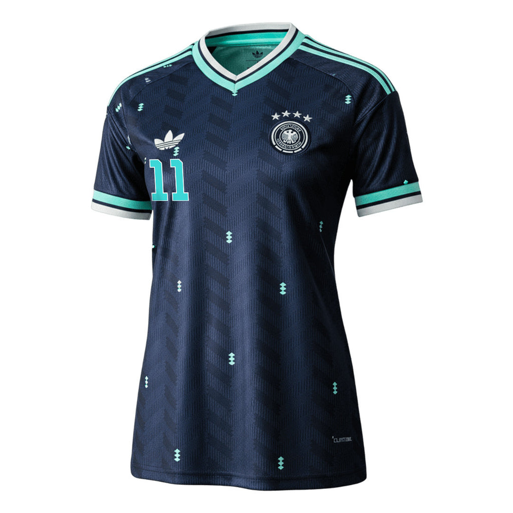 Nick Woltemade 11 Women's Germany National Team 2026 Away Jersey - Navy