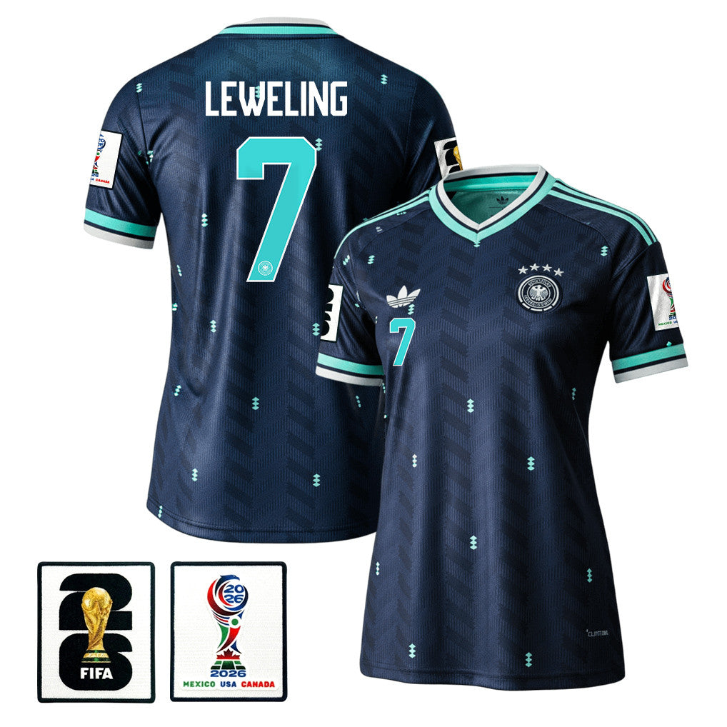 Jamie Leweling 7 Women's Germany National Team 2026 Away Jersey - Navy