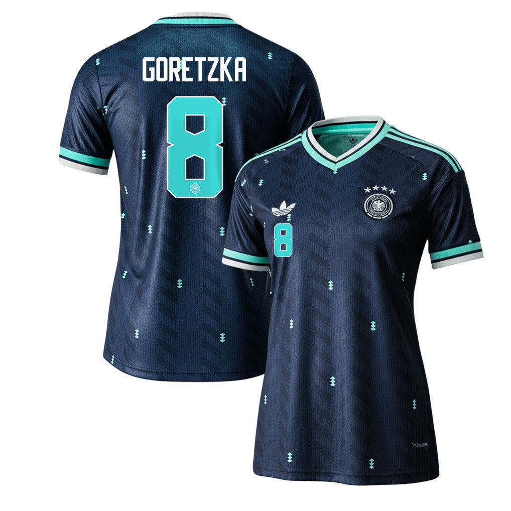 Leon Goretzka 8 Women's Germany National Team 2026 Away Jersey - Navy
