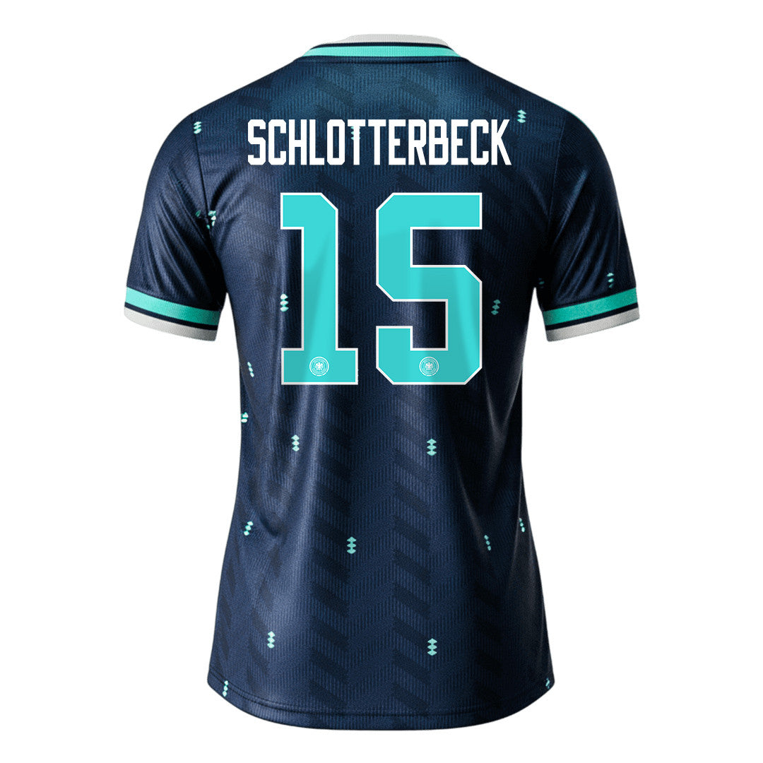 Nico Schlotterbeck 15 Women's Germany National Team 2026 Away Jersey - Navy