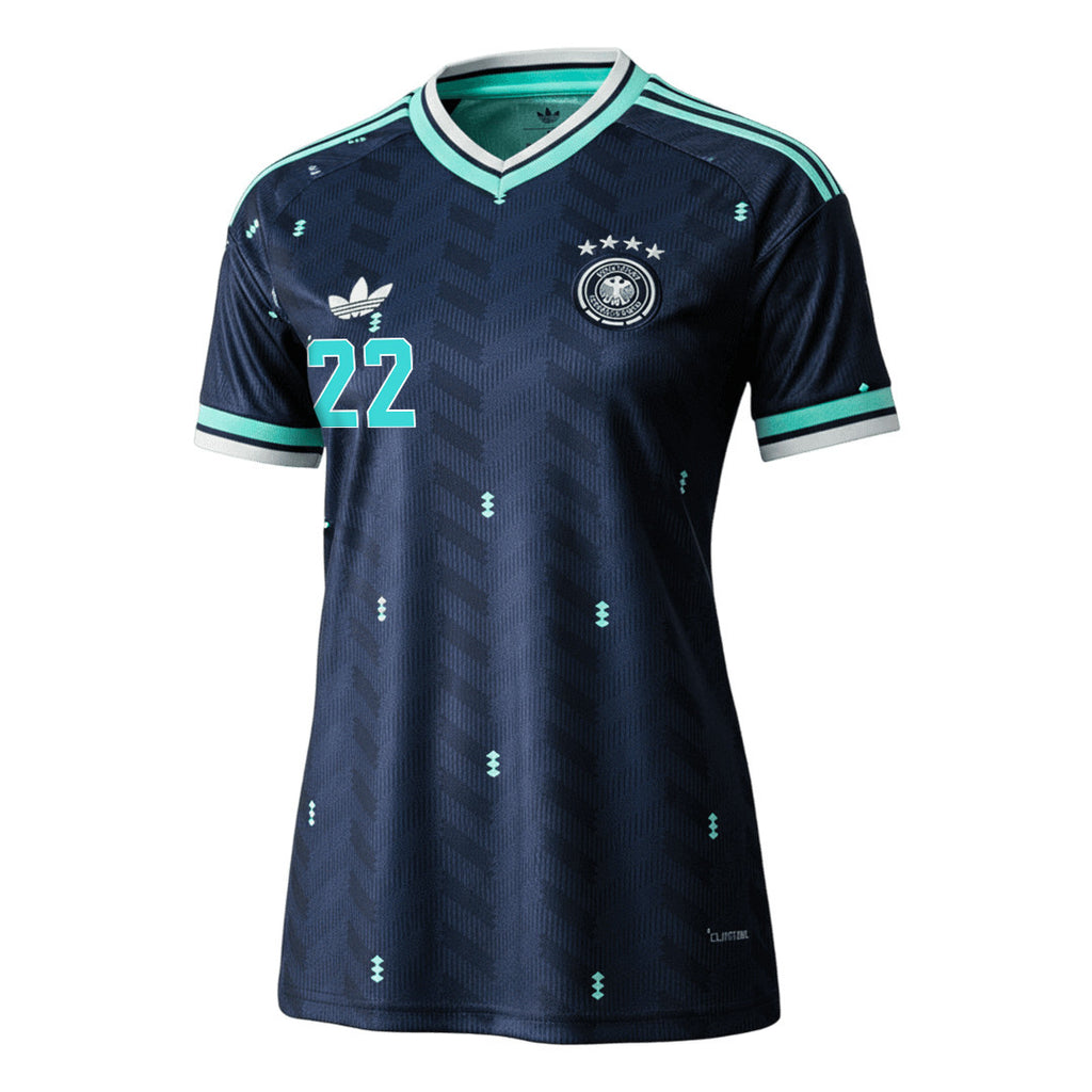 David Raum 22 Women's Germany National Team 2026 Away Jersey - Navy