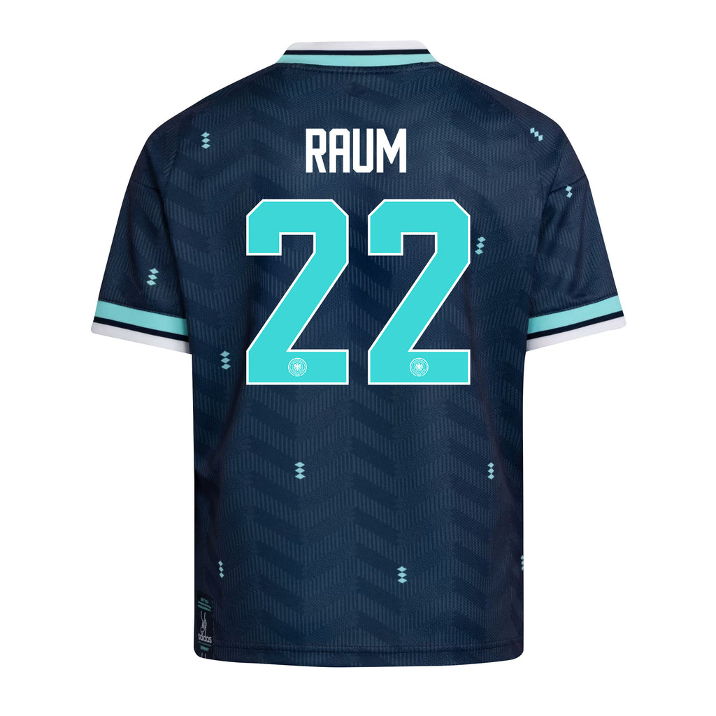 David Raum 22 Youth Germany National Team 2026 Away Jersey - Navy