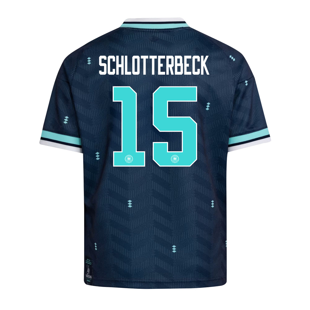 Nico Schlotterbeck 15 Youth Germany National Team 2026 Away Jersey - Navy