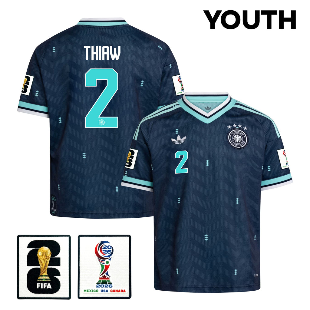 Malick Thiaw 2 Youth Germany National Team 2026 Away Jersey - Navy