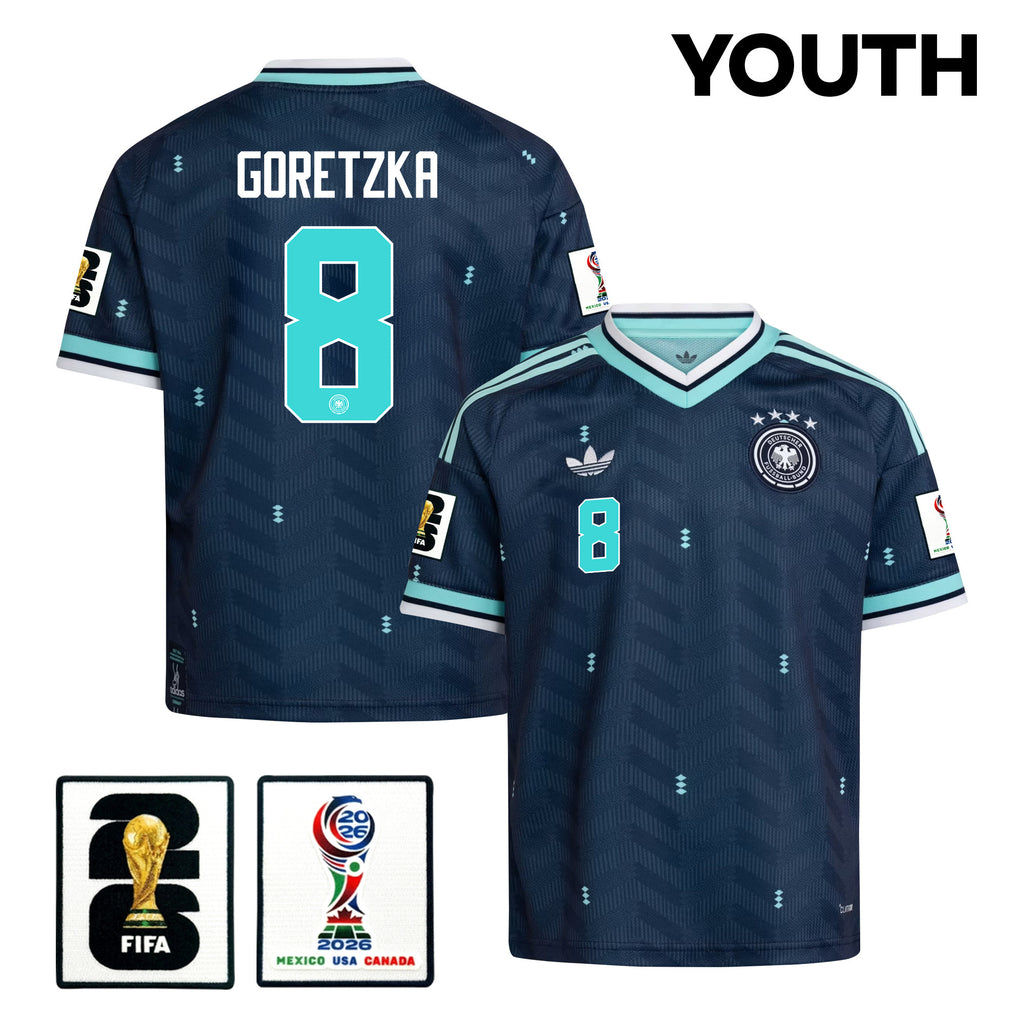 Leon Goretzka 8 Youth Germany National Team 2026 Away Jersey - Navy