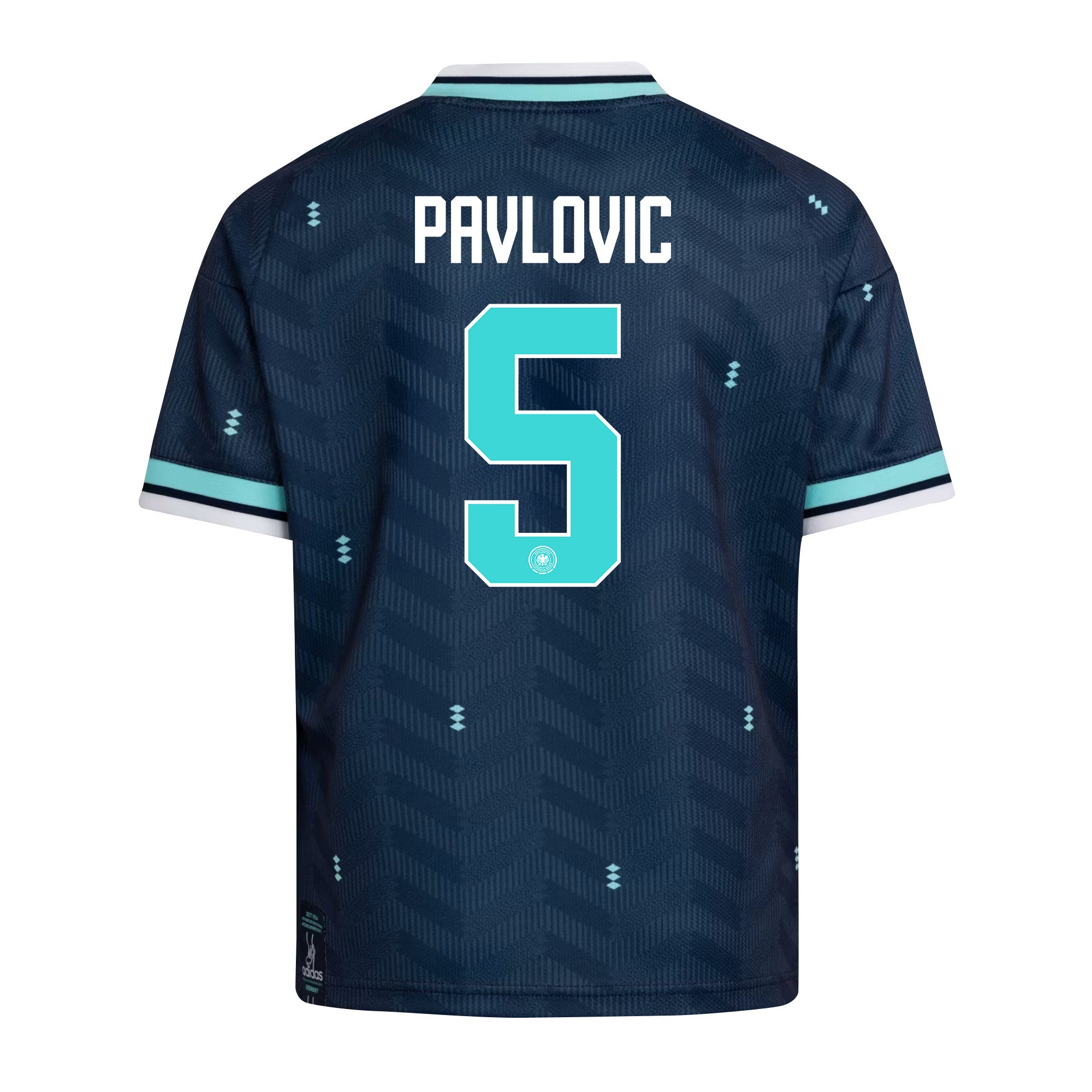 Aleksandar Pavlovic 5 Youth Germany National Team 2026 Away Jersey - Navy