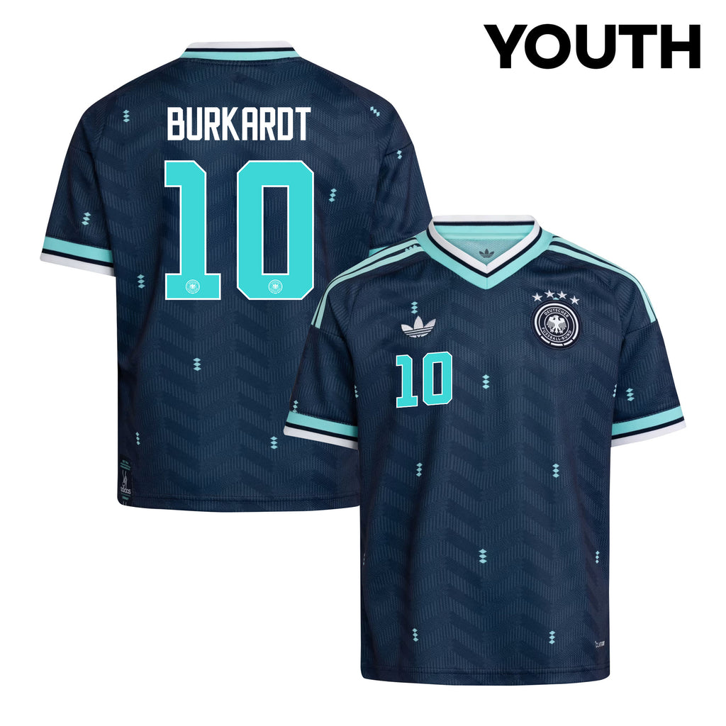 Jonathan Burkardt 10 Youth Germany National Team 2026 Away Jersey - Navy