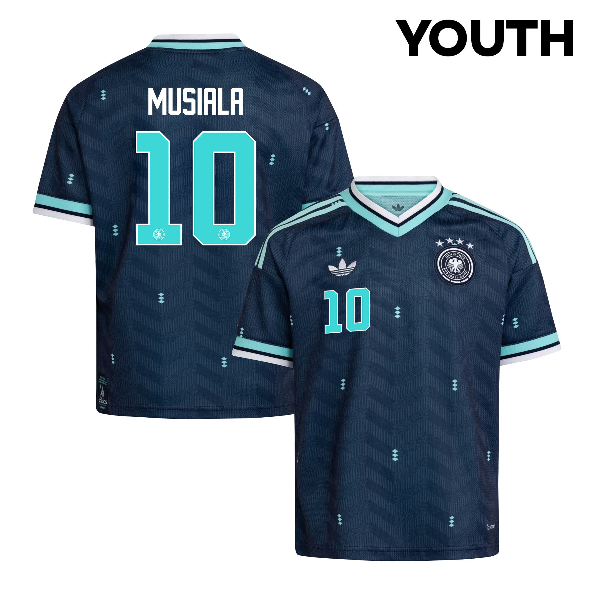 Jamal Musiala 10 Youth Germany National Team 2026 Away Jersey - Navy