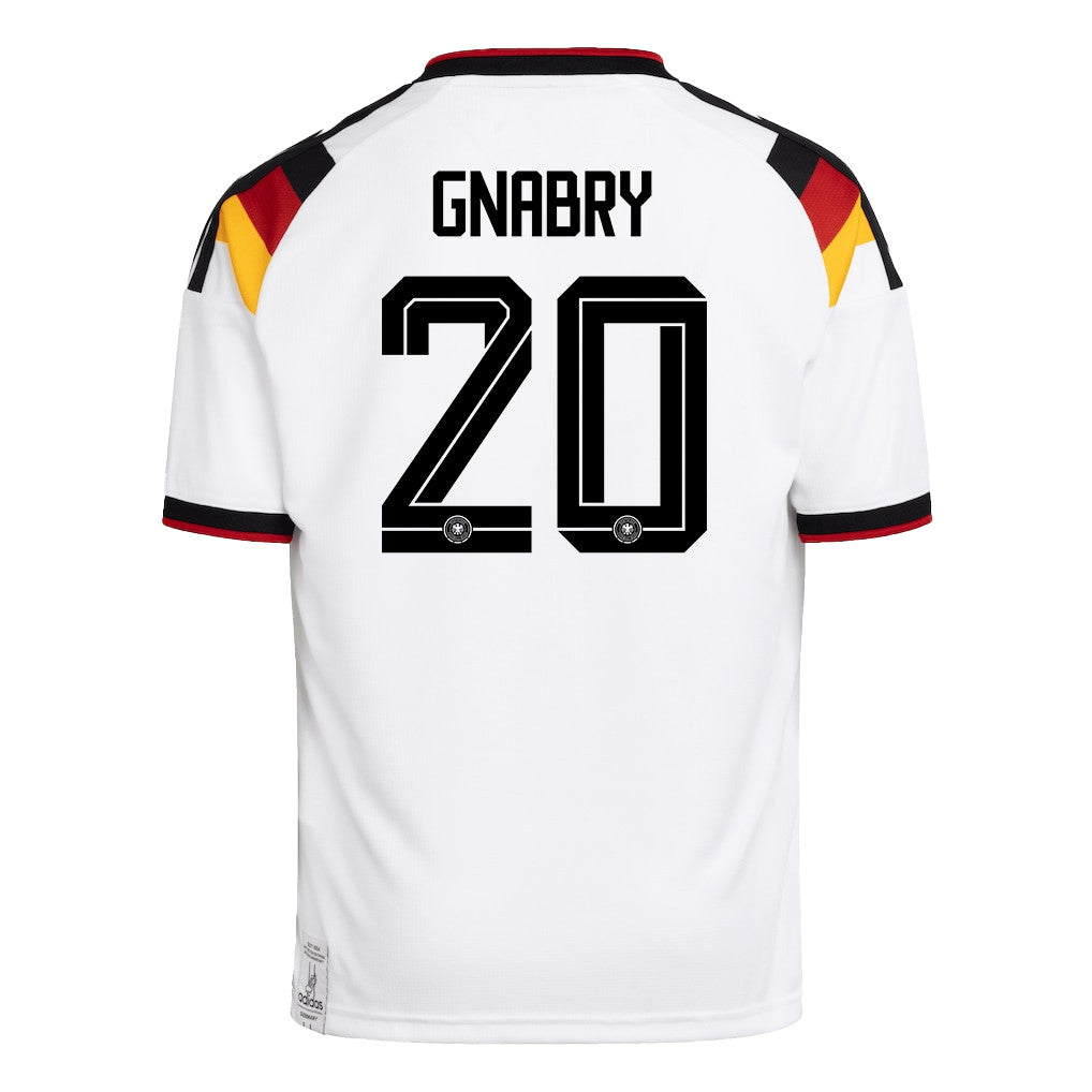 Serge Gnabry 20 Youth Germany National Team 2026 Home Jersey - White